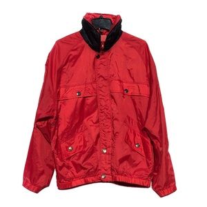 Expeditions True Vintage Red Hoodie Windbreaker Full Zip Lightweight Jacket M